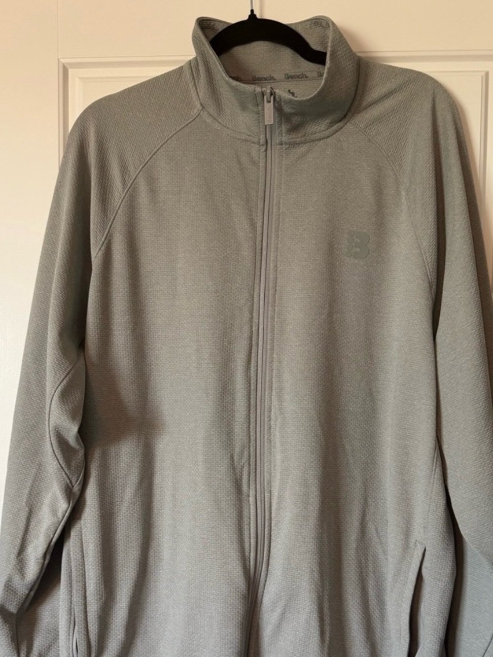 Bench Men's Full-Zip Jacket in Light Gray
